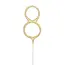 Globos Sterretje Cijfer 8 - Goud