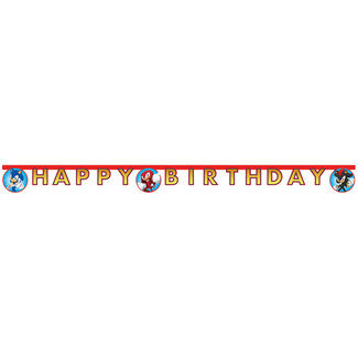Sonic Sonic Letterbanner Happy Birthday