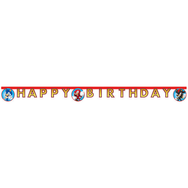 Sonic Letterbanner Happy Birthday