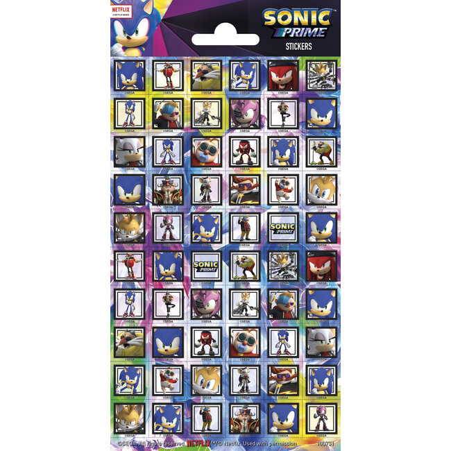 Sonic Mini Stickers - 20 x 10.5cm
