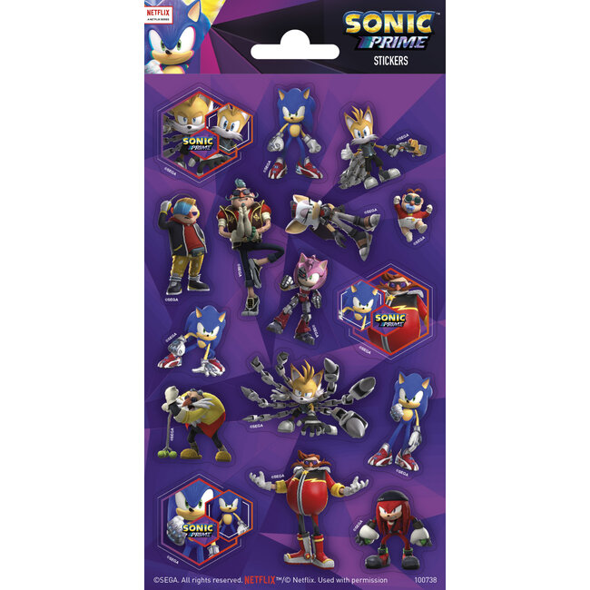 Sonic Stickers - 20 x 10.5cm