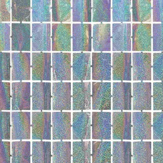PartyPal Deurgordijn Square Holografisch Zilver - 100x200cm