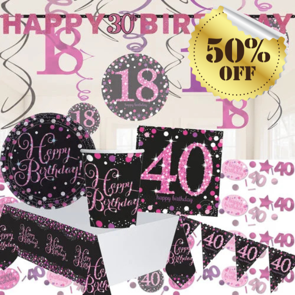 Sparkling Celebrations - Pink & Black