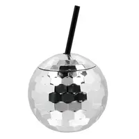 thumb-Disco Bal Drinkbeker met Rietje - 600 ml - 10 x 11 cm-2