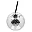 Disco Bal Drinkbeker met Rietje - 600 ml - 10 x 11 cm