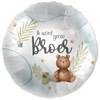 Everloon Folieballon Grote broer – Beer
