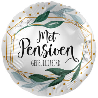 Everloon Folieballon Met Pensioen Gefeliciteerd