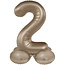 Folatex Folieballon met Standaard Cijfer 2 Starlight Gold