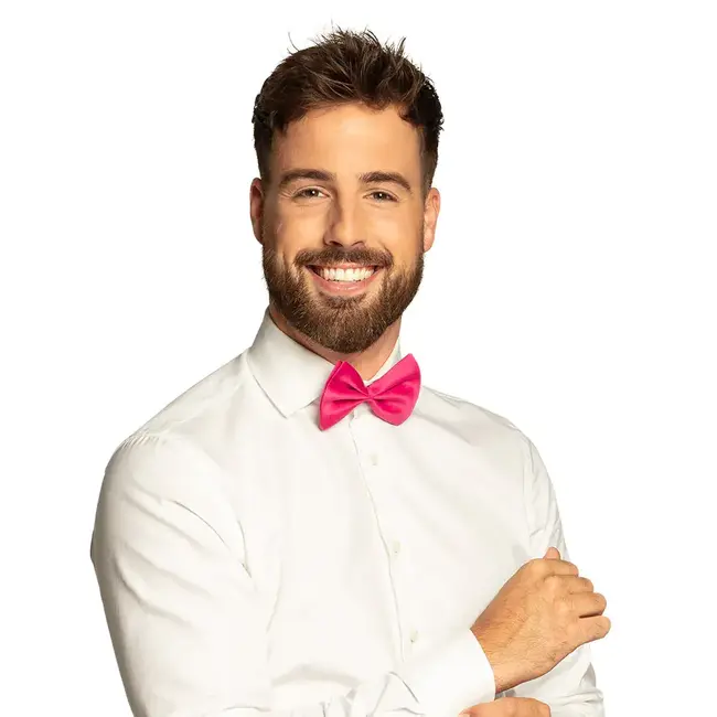 Vlinderstrik - Fel Roze