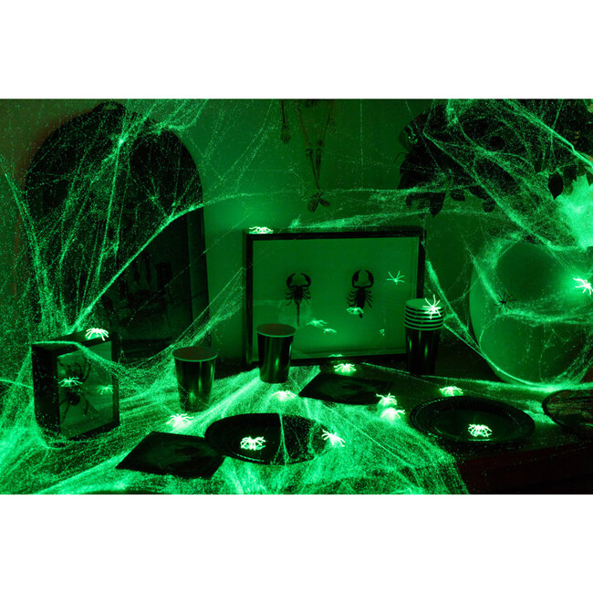 Spinnenweb Glow in the Dark - 100 gram