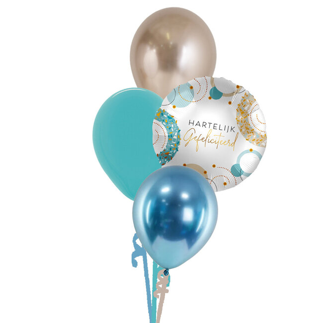 Gefeliciteerd Aqua Blue Set