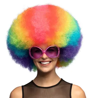 Boland Pruik Clown Rainbow Deluxe
