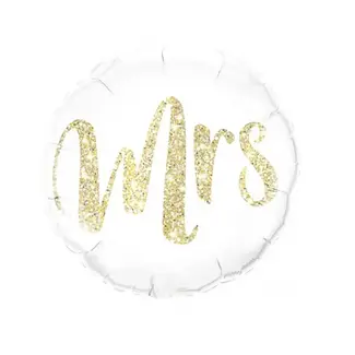 PartyPal Folieballon - Mrs. Goud - 45cm