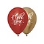 Helium Ballonnen  I Love You Sparkly - 28cm - 2 stuks