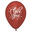 Helium Ballonnen  I Love You Sparkly - 28cm - 2 stuks