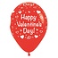 Helium Ballonnen Happy Valentines Day - 28cm - 3 stuks