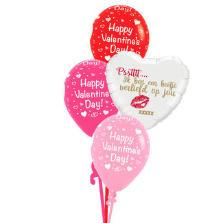 Qualatex Happy valentine's day Set - met eigen bedrukking