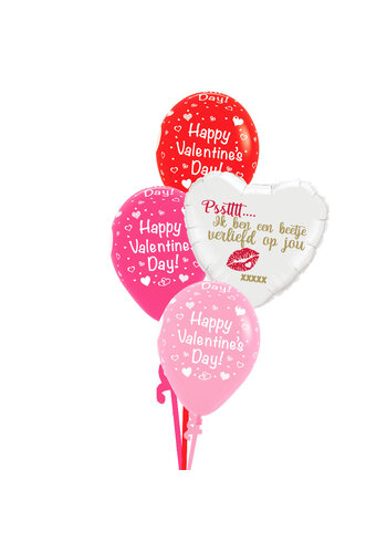 Happy valentine's day Set - met eigen bedrukking 