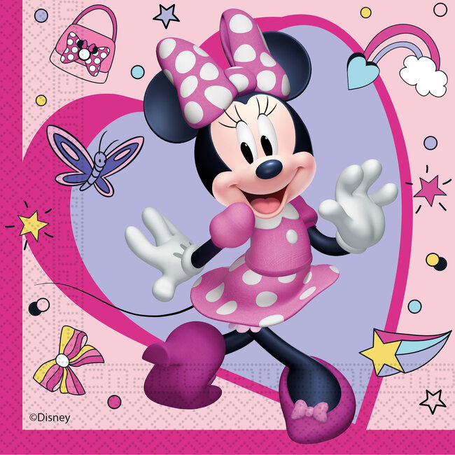 Minnie Mouse Servetten Junior 33x33cm - 20 stuks