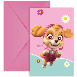 Paw Patrol Paw Patrol Skye And Everest Uitnodigingen