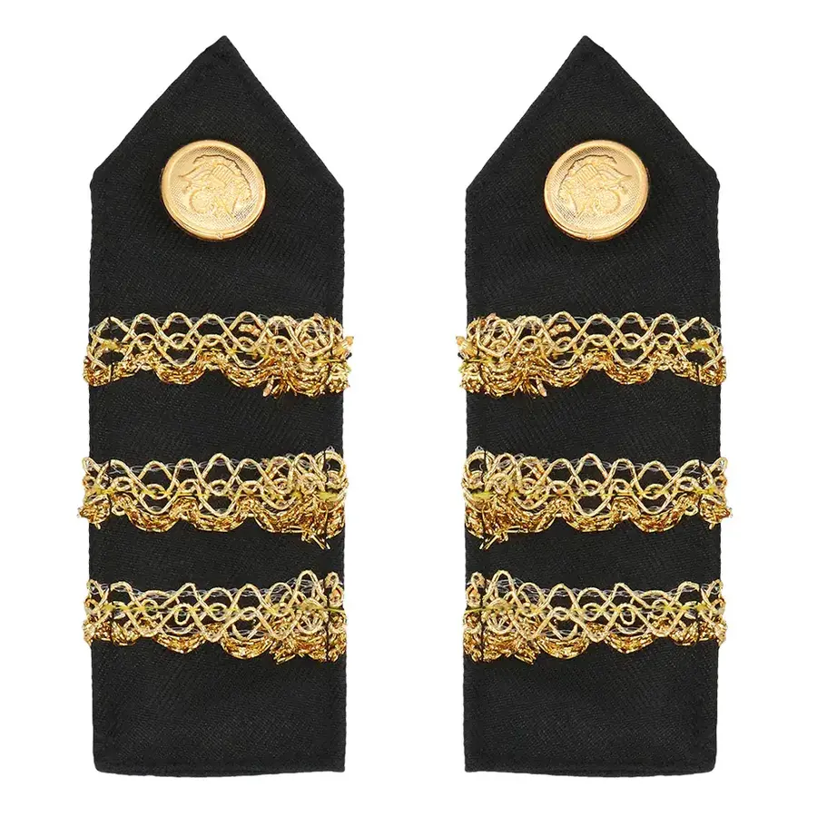 Set Kapitein (partybril, badge en schouderstukken)-4