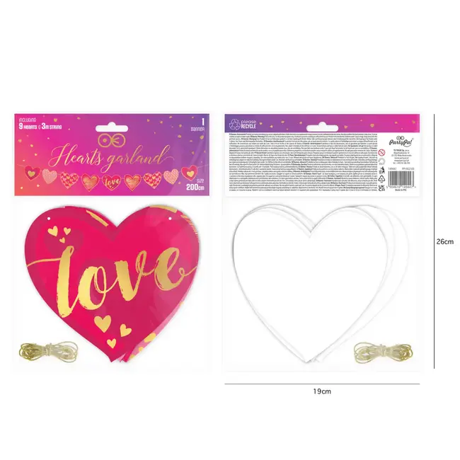 Harten Slinger Love - 17x200cm