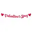 PartyPal Valentijnsdag Banner Rood