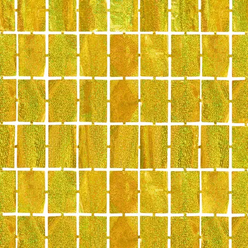 Deurgordijn Square Holografisch Goud - 100x200cm 