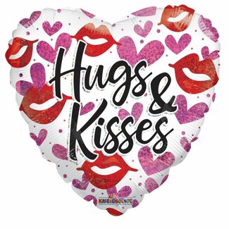 kaleidoscope Folieballon Hugs and Kisses