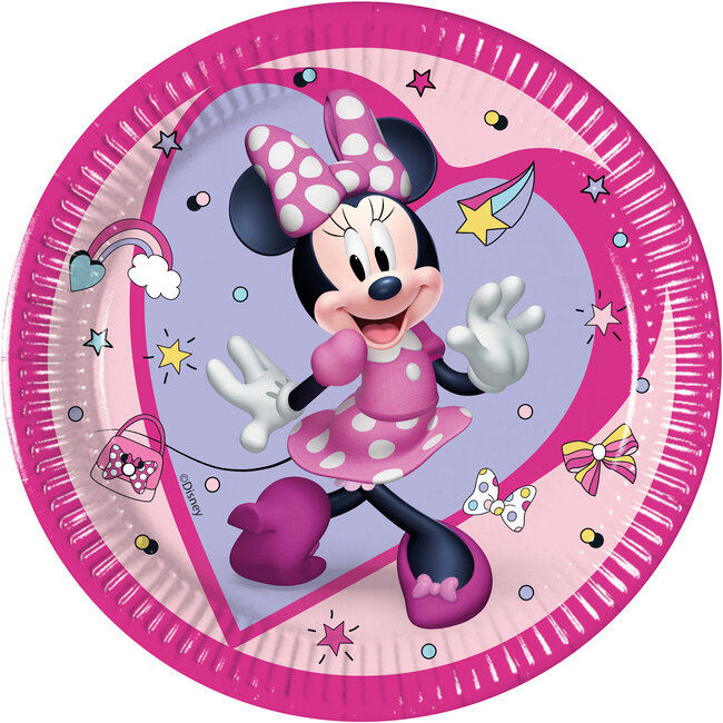 Minnie Mouse Bordjes Junior 20cm - 8 stuks