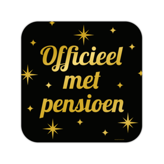Paperdreams Classy Party Decoration Sign - Pensioen