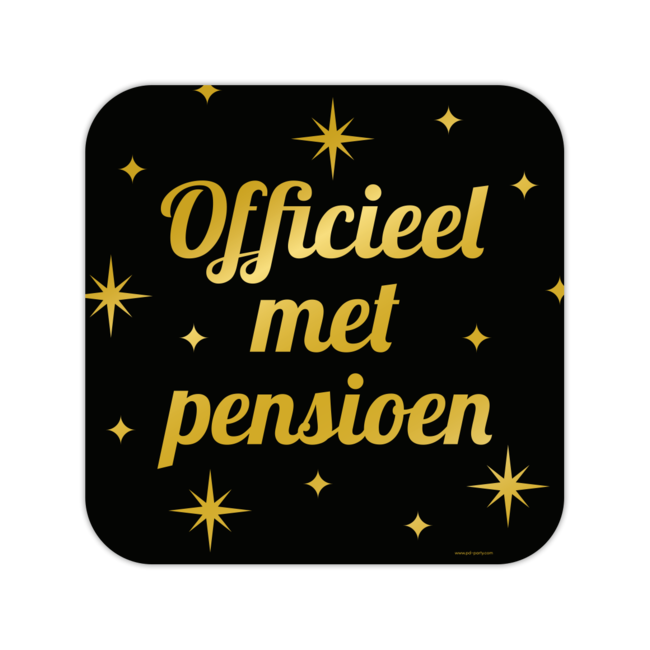 Classy Party Decoration Sign - Pensioen