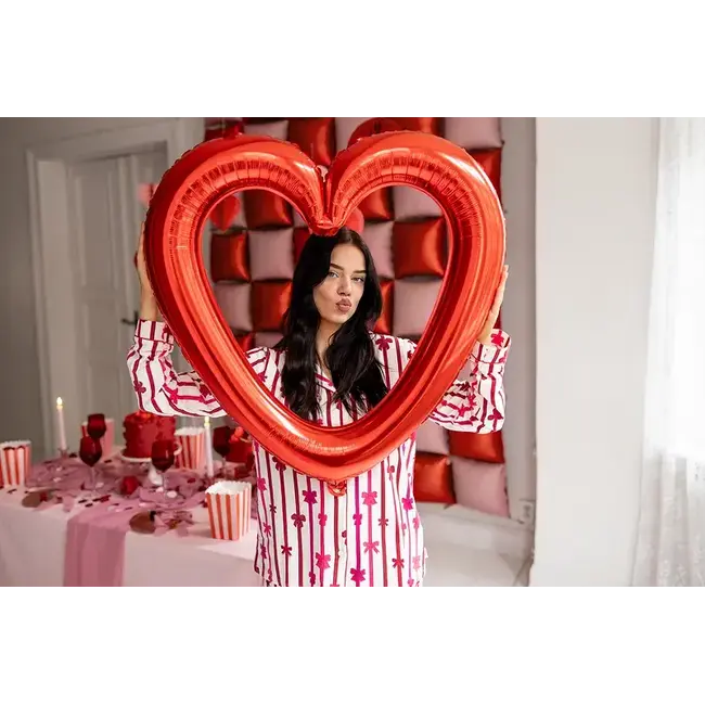 Folie Hart Frame - Rood - 86x83,5cm