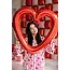 PartyDeco Folie Hart Frame - Rood
