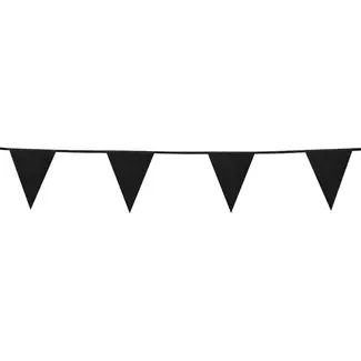 Boland Sparkling Black Glitter Vlaggenlijn - 6 meter - 16X20CM