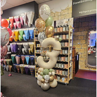 Sempertex Cijfer Decoratie - You're a Star - Nude