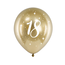 Strong Balloons Helium Ballon Chrome Goud 18 jaar (28cm)