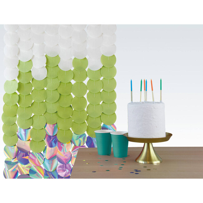 Party Backdrop - Mystic Morning Dew - Cirkel - 8st - 80x170cm