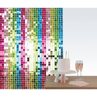 thumb-Bachdrop Shimmer Panel - Multi Color Sequins - 12 x 30x30cm-1
