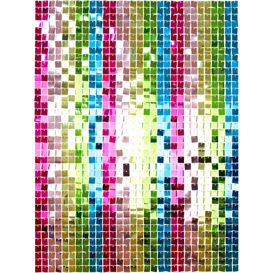 Bachdrop Shimmer Panel - Multi Color Sequins - 12 x 30x30cm-5