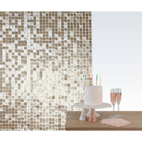 thumb-Bachdrop Shimmer Panel - Matt Gold Sequins - 12 x 30x30cm-1