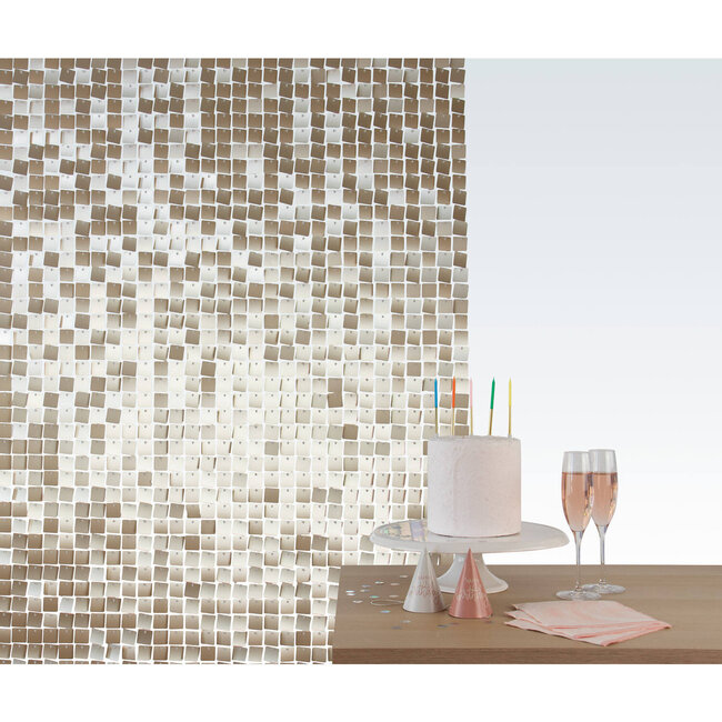 Bachdrop Shimmer Panel - Matt Gold Sequins - 12 x 30x30cm