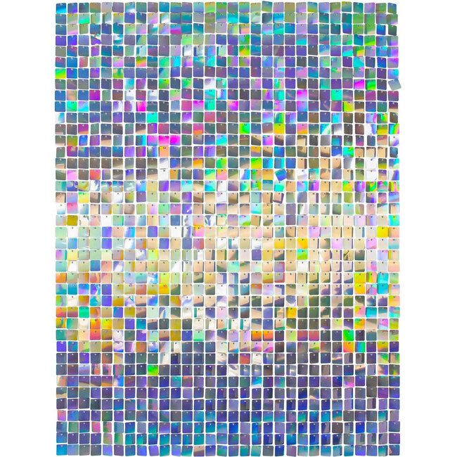 Bachdrop Shimmer Panel - Iridescent Sequins - 12 x 30x30cm