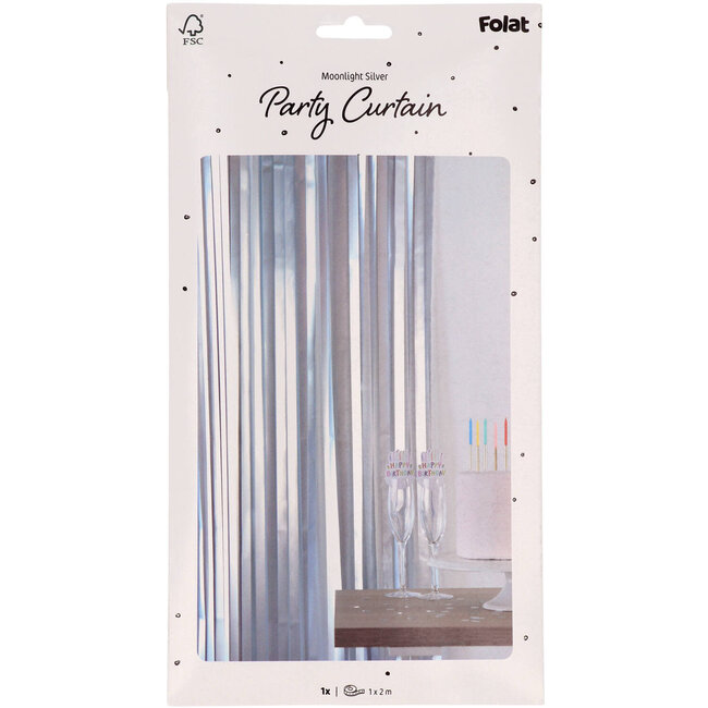 Deurgordijn Breed Matt Silver - 2(H)x1(B)cm