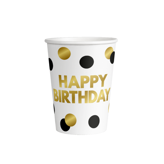 Bekertjes Celebration Happy Birthday - 8st