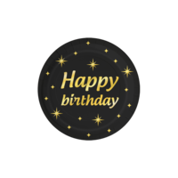 Bordjes Classy Party Happy Birthday - 8st - 23cm