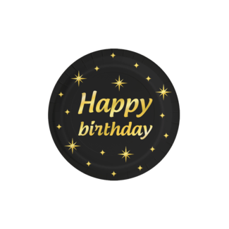 Paperdreams Bordjes Classy Party Happy Birthday - 8st - 23cm