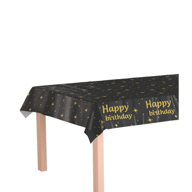 Tafelkleed Classy Party Happy Birthday - 137x 274cm