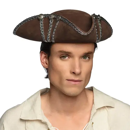 Hoed Piraat Alistair (leatherlook) 