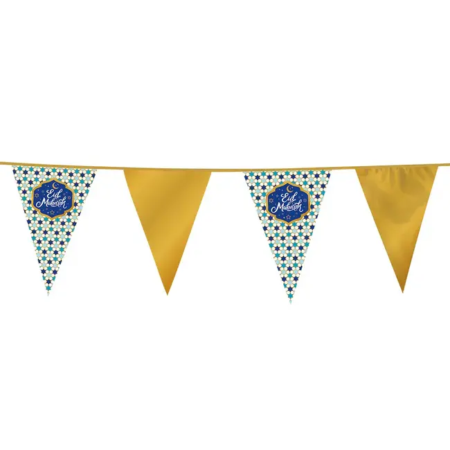 Vlaggenlijn 'Eid Mubarak' - 30 x 20 cm - 6 mtr